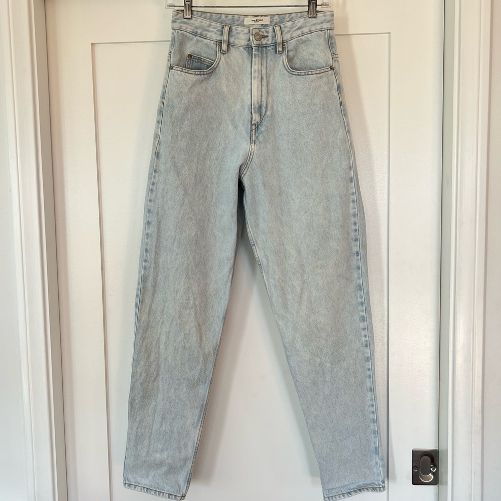 Isabel Marant corsysr trousers light denim. Size 34.